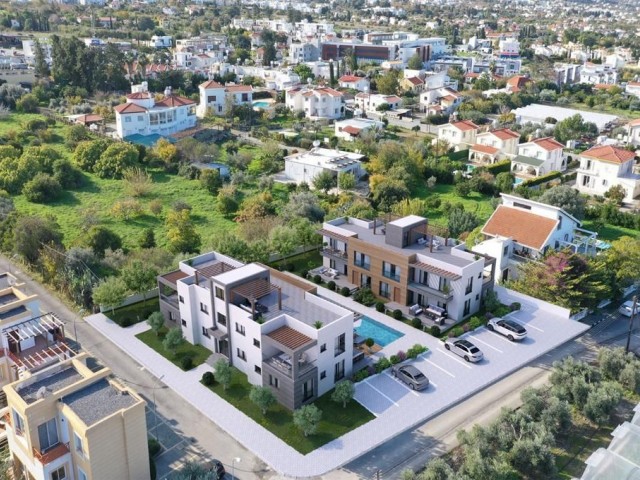 New project started in Alsancak!!! 2+1 and 3+1 flats, 5 minutes walking distance to the sea