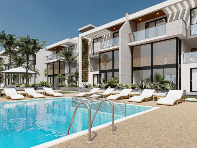 1+1 Loft zum Verkauf am Meer in Kyrenia Esentepe