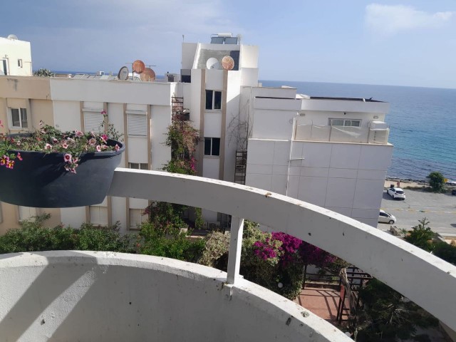 3+1 Sea side Apartment with swimming pool for sale in center of Kyrenia