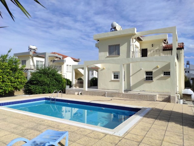 3+1 Villa with Large Land, Detached Pool and Garden for Sale in Kyrenia Alsancak, Walking Distance t