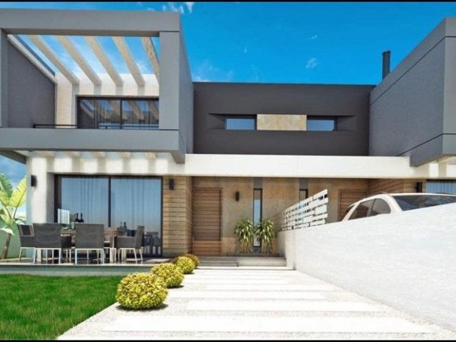 4+1 luxury semi-detached villas for sale in Kyrenia, Bosphorus