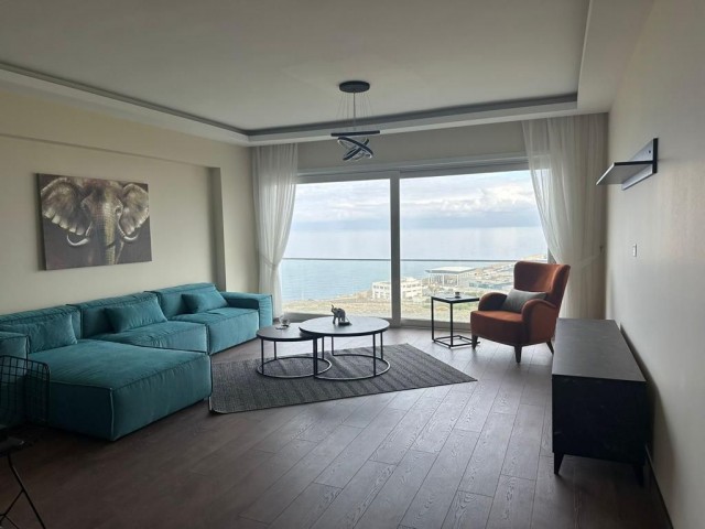 3+1 Seafront Flat for Sale in Kyrenia Center, Ready for Occupancy! 50% Down Payment and 84 Months Installment Opportunity