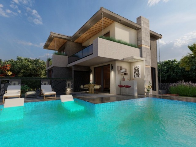 Villa for sale from a 4+1 project in a perfect location in Alsancak