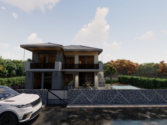 Villa for sale from a 4+1 project in a perfect location in Alsancak