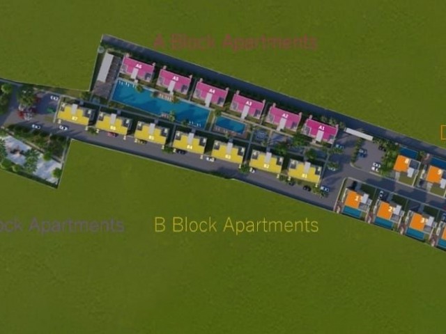 1+1, 2+1 LUXURY FLATS AND 3+1 VILLAS FROM THE PROJECT FOR SALE IN İSKELE / BOĞAZ