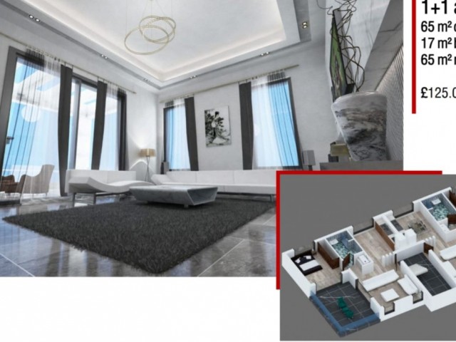 1+1, 2+1 LUXURY FLATS AND 3+1 VILLAS FROM THE PROJECT FOR SALE IN İSKELE / BOĞAZ