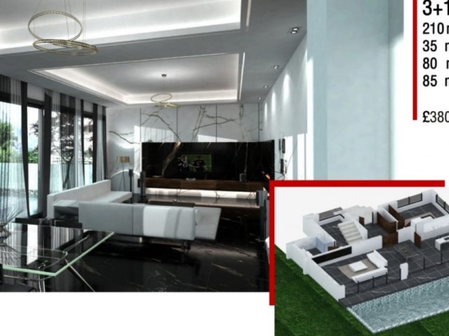 1+1, 2+1 LUXURY FLATS AND 3+1 VILLAS FROM THE PROJECT FOR SALE IN İSKELE / BOĞAZ