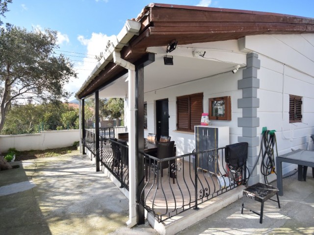 Opportunity! Fully Built, Cost-Free, Detached, Corner Location House for Sale in Girne Bosphorus