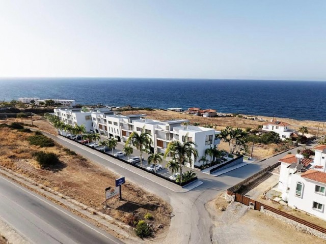 2+1 loft garden apartment for sale in Esentepe next to the sea