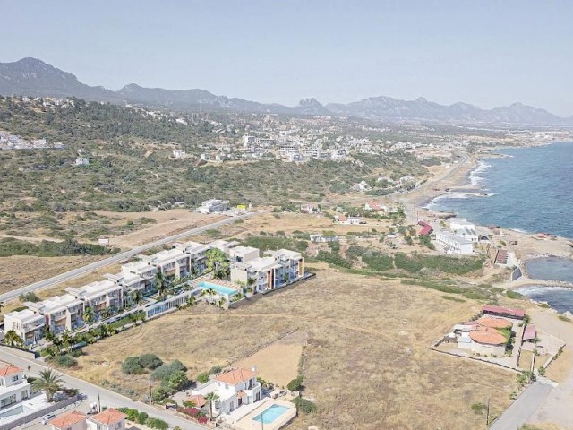 2+1 loft garden apartment for sale in Esentepe next to the sea