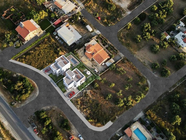 Modernes Design, 500 Meter vom Meer entfernt, Gelegenheit 3+1 Villa zum Verkauf in Karşıyaka, Kyrenia mit Meer- und Bergblick