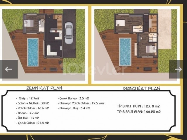 GİRNE/ LAPTA DA SATILIK 3+1 SIFIR VİLLA/3+1 NEW VILLA FOR SALE IN KYRENIA/ LAPTA