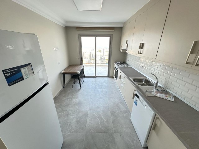 Newly Furnished 3+1 Penthouse Flat for Rent in a New Building with Full View, Easy to Access Everywhere in Kyrenia Center