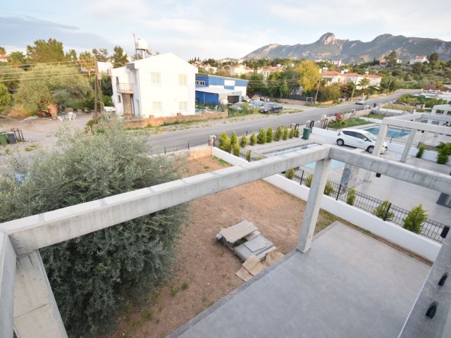 New 3+1 Garden Villa in a Magnificent Location Parallel to the Main Road in Kyrenia Çatalköy