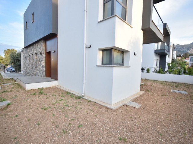 New 3+1 Garden Villa in a Magnificent Location Parallel to the Main Road in Kyrenia Çatalköy