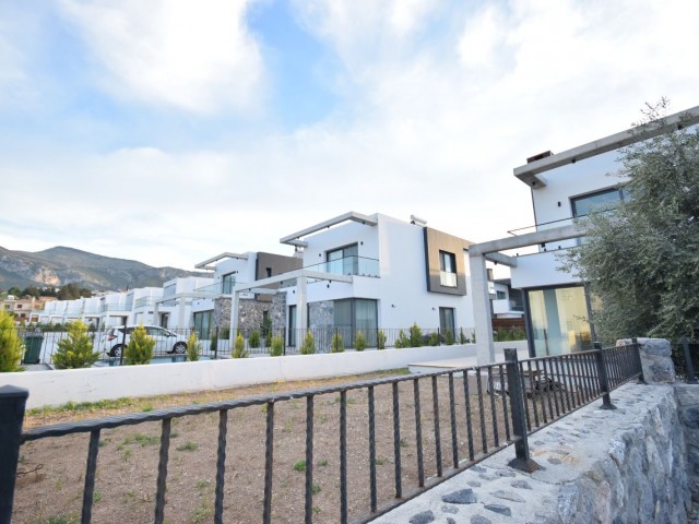 New 3+1 Garden Villa in a Magnificent Location Parallel to the Main Road in Kyrenia Çatalköy