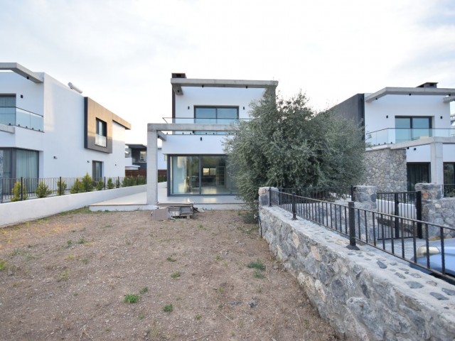 New 3+1 Garden Villa in a Magnificent Location Parallel to the Main Road in Kyrenia Çatalköy