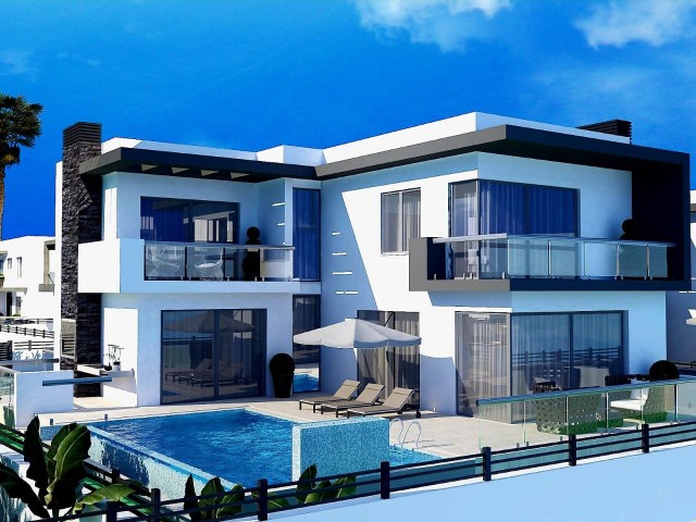 New project started in Çatalköy, Kyrenia! Magnificent 4+1 villas for sale!