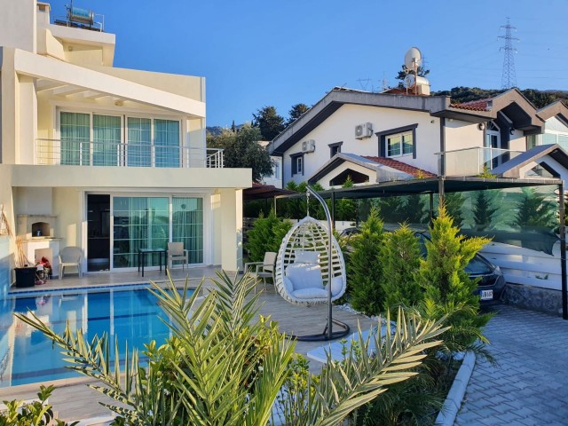 GİRNE/ALSANCAK’DA SATILIK 3+1 LÜKS İKİZ VİLLA/3+1 LUXURY TWİN VILLA FOR SALE IN KYRENIA/ALSANCAK