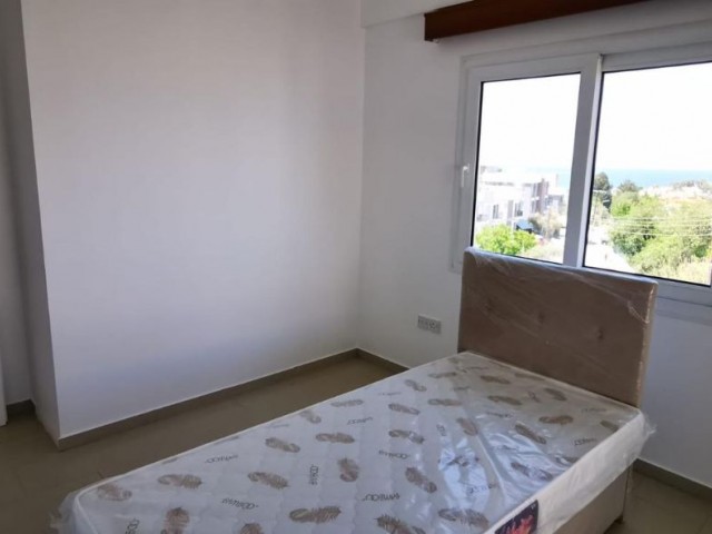 4+1 apartment for rent with beautiful sea view in Lapta, Kyrenıa