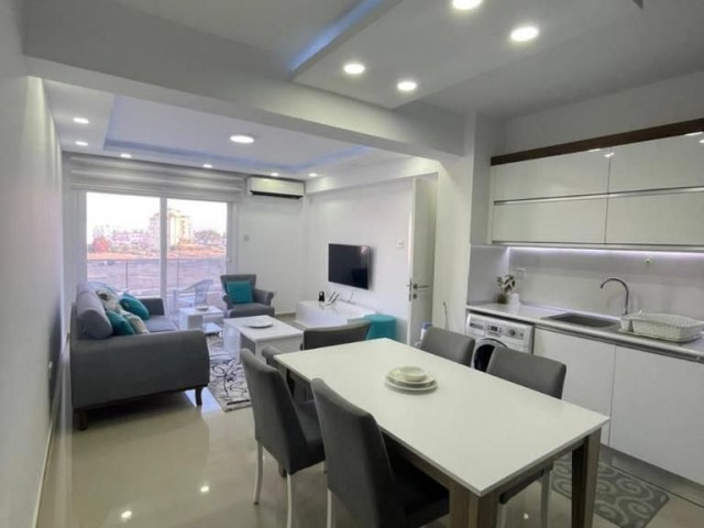 Famagusa Sakarya Region 2 + 1 Luxury Fully Furnished Apartment For Sale in a Complex with a Pool ** 