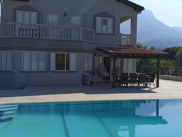 Villa For Sale With Private Pool With Spectacular View In Zeytinlik Girne