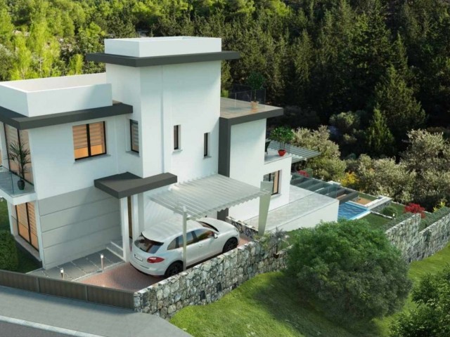 Superlux Villas with Private Pool and Mountain and Sea Views for Sale in Girne Lapta