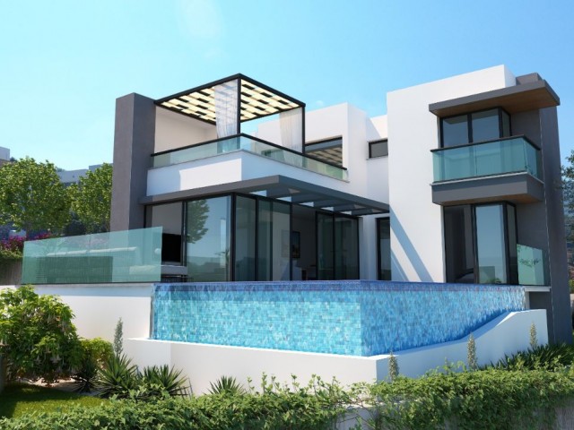 Villas with Sea and Mountain Views, Swimming Pool for Sale from the Owner in Kyrenia, Esentepe ** 