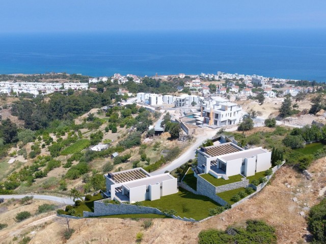 VILLAS WITH SEA AND MOUNTAIN VIEW SWIMMING POOLS FOR SALE IN KYRENIA, ESENTEPE