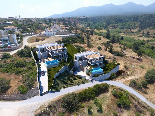 VILLAS WITH SEA AND MOUNTAIN VIEW SWIMMING POOLS FOR SALE IN KYRENIA, ESENTEPE