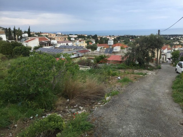 KYRENIA/ Karşıyaka village a beutiful plot with villa and pool project and stunning sea and mountain views