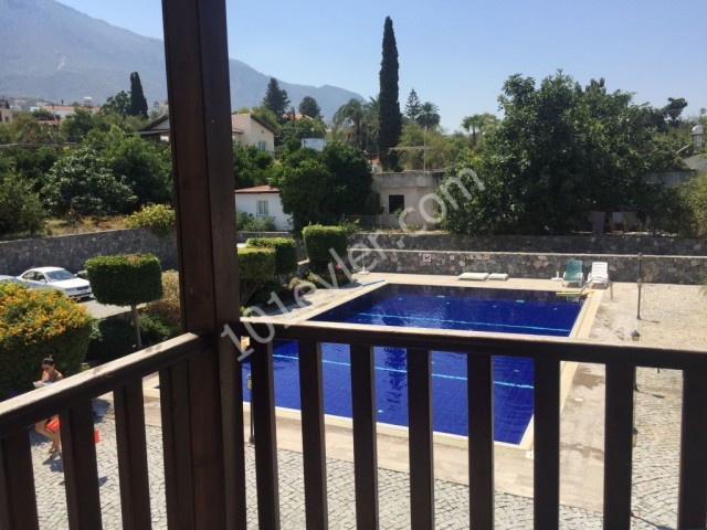 2+1 Apartment on the first floor in Kyrenia, Ozanköy village with communal swimming pool , maintenance inculded