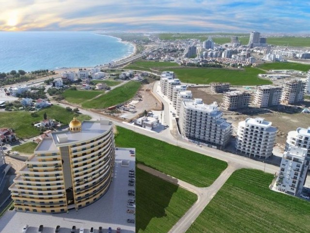 1+1 FLAT FOR SALE IN İSKELE LONG BEACH, NEW PROJECT, BELLAGİO, WALKING DISTANCE TO THE SEA (0533 871