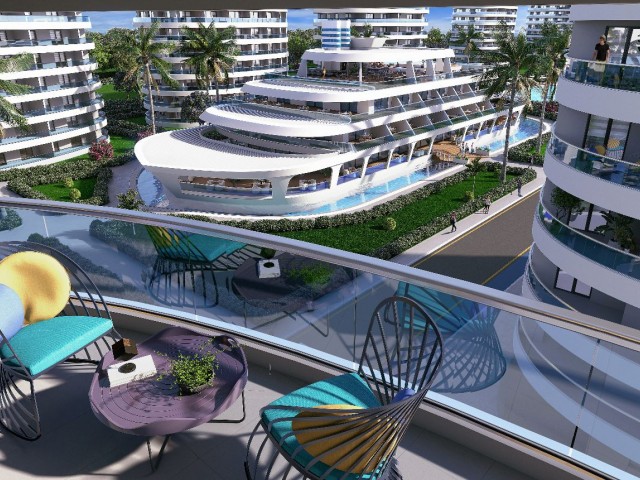 آپارتمان 1+1 برای فروش در منطقه ساحلی بلند ایسکله پروژه حیات اقیانوسی جدید فاصله پیاده روی تا دریا (