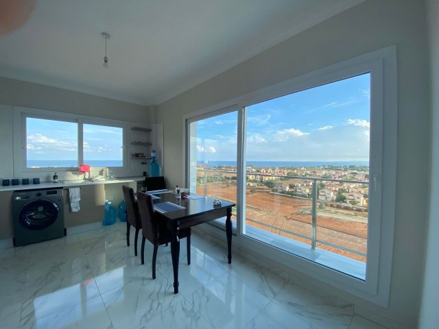 3+1 FLAT FOR SALE WITH STUNNING SEA VIEW IN İSKELE BAHÇELER (0533 871 6180)