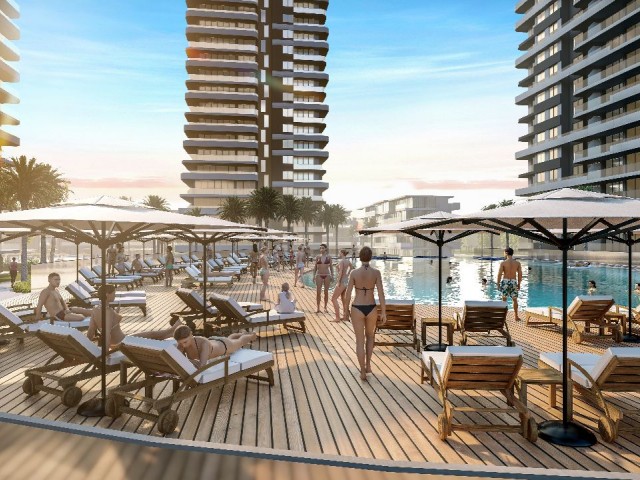 STUDIOWOHNUNGEN ZUM VERKAUF IM GRAND SAPPHİRE BLUE PROJEKT IN İSKELE LONGBEACH (0533 871 6180)