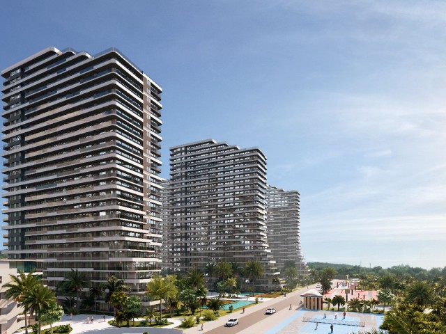 STUDIO FLATS FOR SALE IN GRAND SAPPHİRE BLUE PROJECT IN İSKELE LONGBEACH (0533 871 6180)