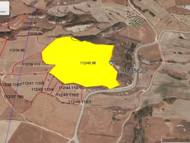 PRE 1974 TURKISH TITLE INVETMENT PLOT 39.5 DONUMS ( 52,581 m2 )  located in HİSARKÖY village. Doğan BORANSEL  Mobile/WhatsApp : +90-533-8671911