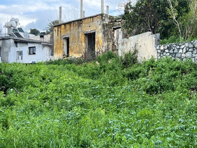 Steinhaus mit herrlichem Meer- und Bergblick in GİRNE Lapta, speziell für seinen Kunden TÜRK KOÇANLI in sehr gutem, restaurierungsbedürftigem Zustand / mit Garten – Doğan BORANSEL: +90-533-8671911