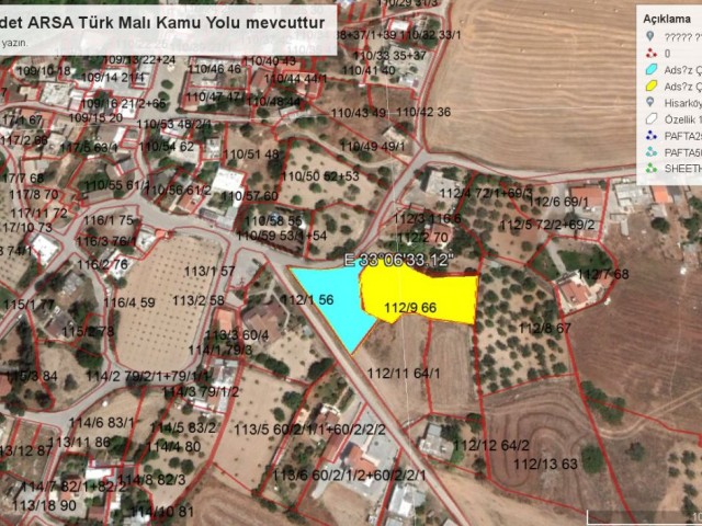 In HİSARKÖY village   2  PLOTS PRE 1974 TURKISH TITLE   TO BE SOLD TOGETHER   AS TOTAL  :   2,369 m2. Doğan BORANSEL : +90-5338671911