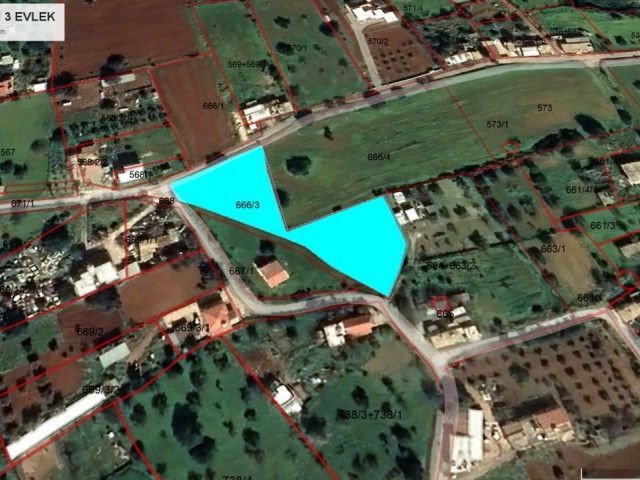 LAND FOR SALE IN KARPAZ SİPAHİ, NEARLY 3 DECLARES, WITH SEA VIEW ON WHICH HOLIDAY HOUSE(S) CAN BE BU