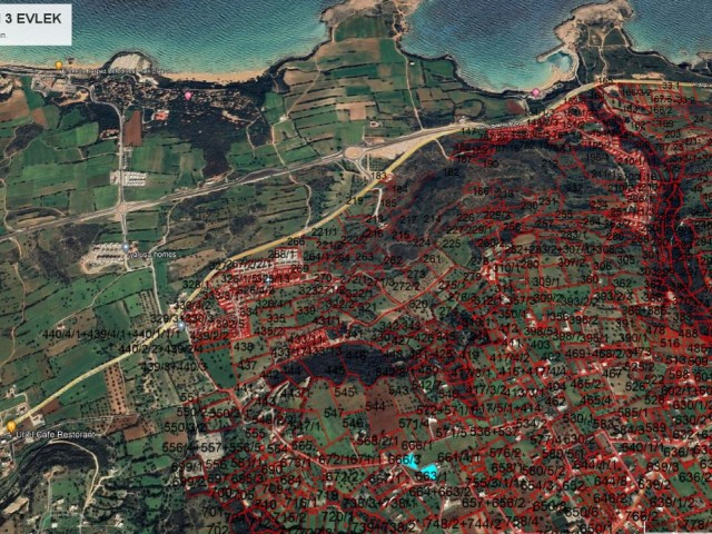 GRUNDSTÜCK ZUM VERKAUF IN KARPAZ SİPAHI, FAST 3 DEKLARATIONEN, MIT MEERBLICK, AUF DEM FERIENHAUS(E) GEBAUT WERDEN KÖNNEN (0533 871 6180)