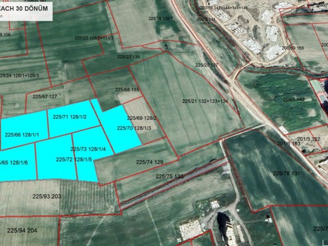 30 DECLARES OF LAND FOR SALE IN İSKELE LONGBEACH, VERY CLOSE TO THE SITES IN THE REGION (0533 871 6180)