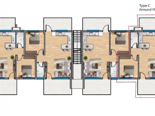 1+1 FLAT FOR SALE IN FOUR SEASONS LIFE 2 PROJECT (0533 871 6180)