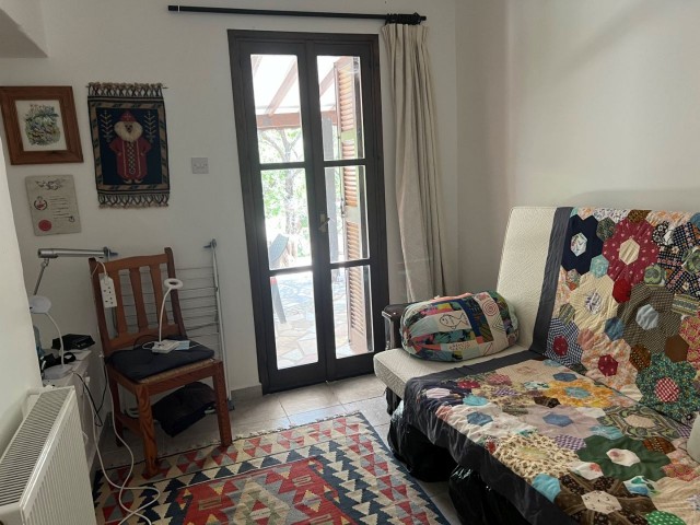 GİRNE , KARŞIYAKA'da  very good condition and FULLY FURNISHED 2+1 BUNGALOW with  1,761 m2  GARDEN SIZE AND WATER WELL WITH EXCELLENT SEA AND MOUNTAIN VIEW  : DOĞAN BORANSEL : Mobile/Whatsapp : +90-5338671911