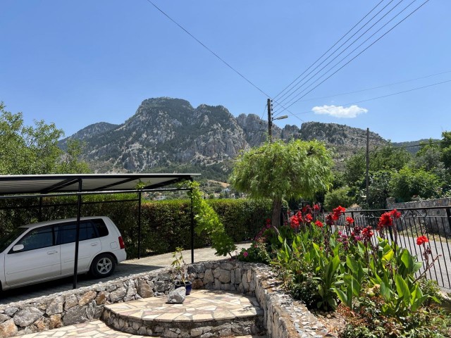 GİRNE , KARŞIYAKA'da  very good condition and FULLY FURNISHED 2+1 BUNGALOW with  1,761 m2  GARDEN SIZE AND WATER WELL WITH EXCELLENT SEA AND MOUNTAIN VIEW  : DOĞAN BORANSEL : Mobile/Whatsapp : +90-5338671911