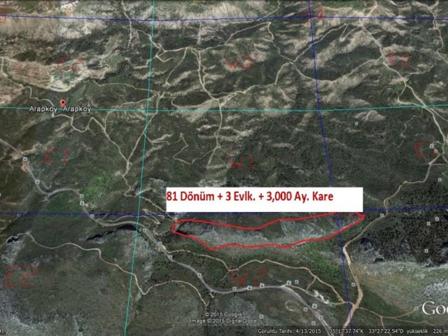 TURKISH TITLE Mountain for SALE for a farm investors