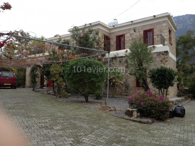 KYRENIA  , LAPTA  AREA WITH BEAUTIFUL VIEWS 4+1 RESTORED STONE HOUSE WITH PLATINUM AWARD  RESTORED BY APHRODITE BROS.  FOR SALE: DOĞAN BORANSEL 0533 867 19 11