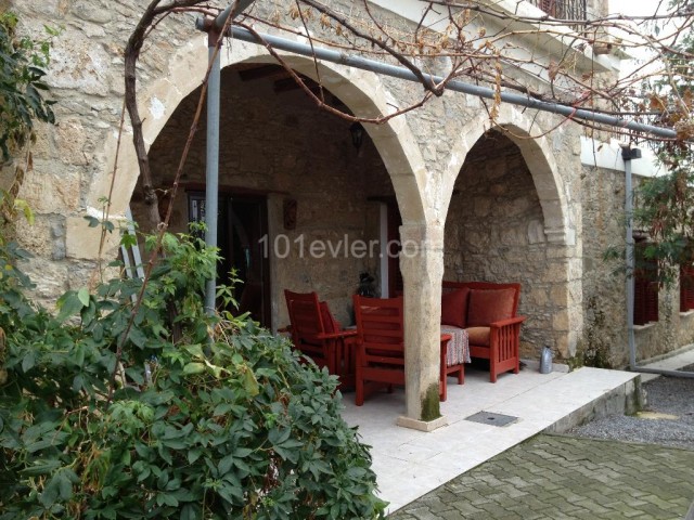 KYRENIA  , LAPTA  AREA WITH BEAUTIFUL VIEWS 4+1 RESTORED STONE HOUSE WITH PLATINUM AWARD  RESTORED BY APHRODITE BROS.  FOR SALE: DOĞAN BORANSEL 0533 867 19 11