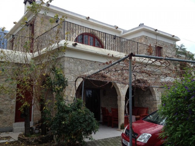 KYRENIA  , LAPTA  AREA WITH BEAUTIFUL VIEWS 4+1 RESTORED STONE HOUSE WITH PLATINUM AWARD  RESTORED BY APHRODITE BROS.  FOR SALE: DOĞAN BORANSEL 0533 867 19 11